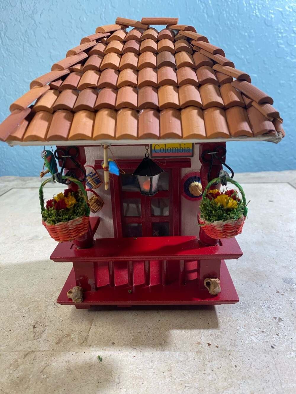 Handmade Colombian Miniature House Souvenir Decor